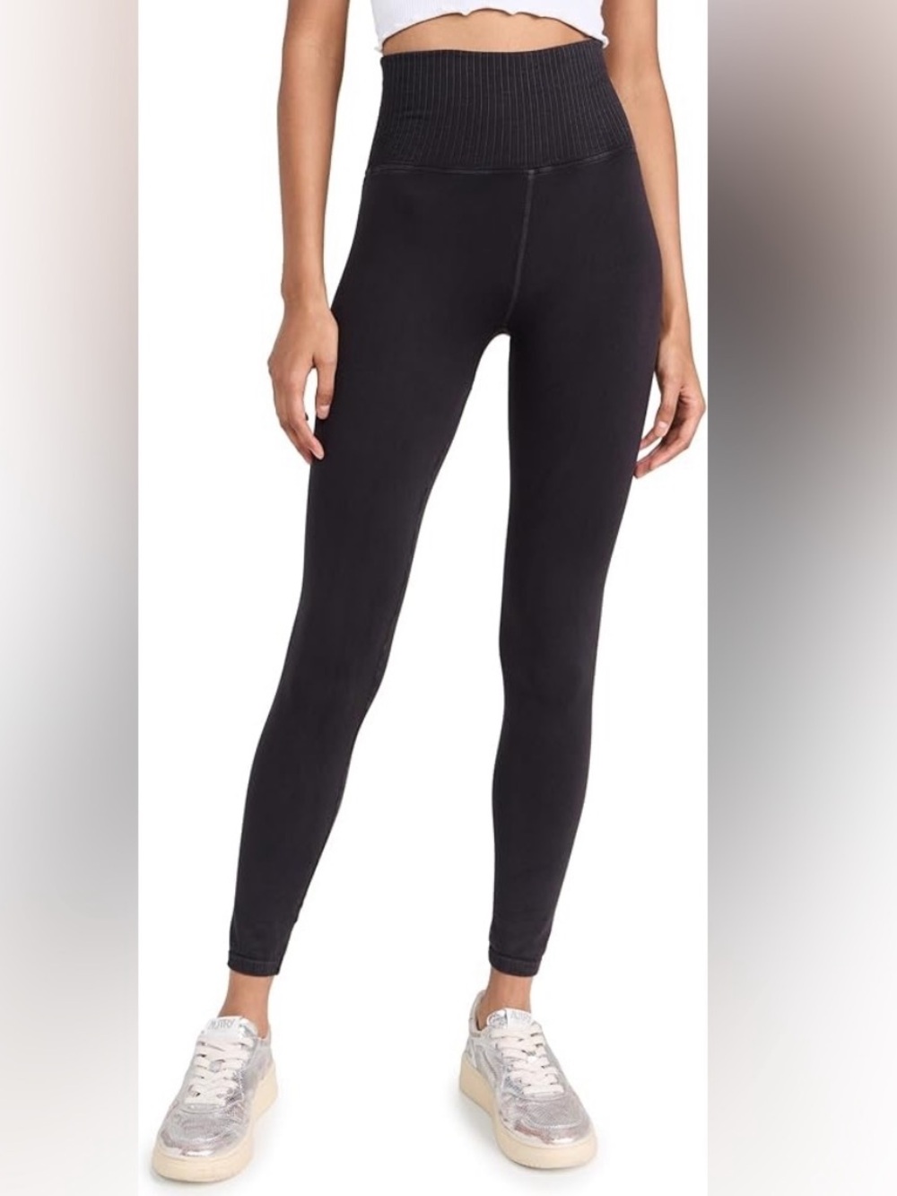 Free People Movement Good Karma High-Waist Black Leggings